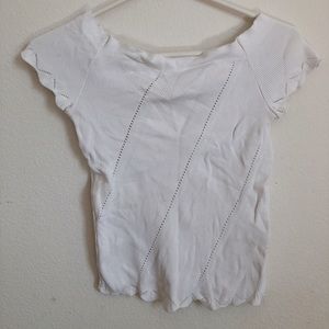 white off the shoulder top